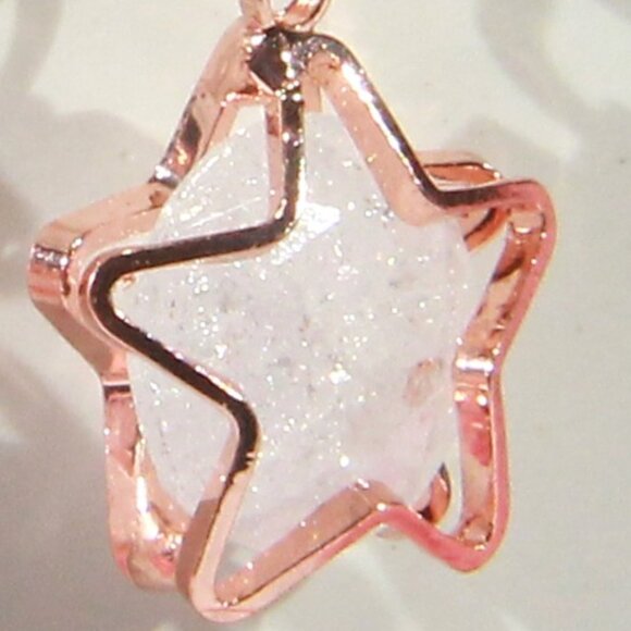 NWOT Francesca's Collections Rose Gold Tone Earrings - Picture 5 of 5